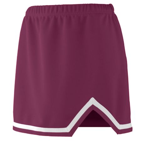 9125A Ladies Energy Skirt - Maroon & White, 2X