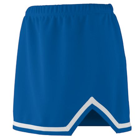 Picture of Augusta 9126A Girls Energy Skirt - Royal & White- Medium