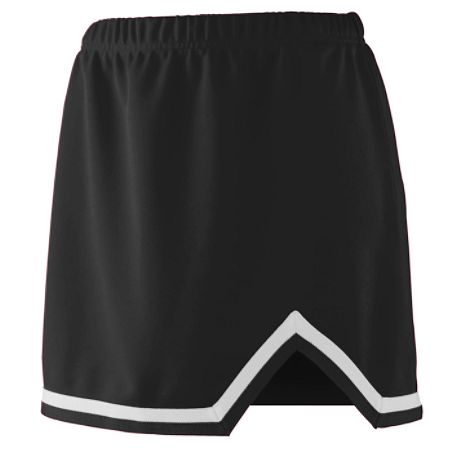 Picture of Augusta 9126A Girls Energy Skirt - Black & White- Small