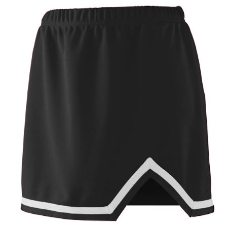 Picture of Augusta 9126A Girls Energy Skirt - Black & White- Medium