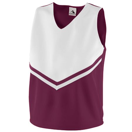 Augusta 9110A Ladies Pride Shell - Maroon & White- Extra Large