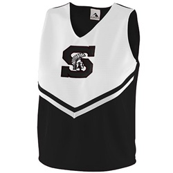 Augusta 9111A Girls Pride Shell - Black & White- Medium