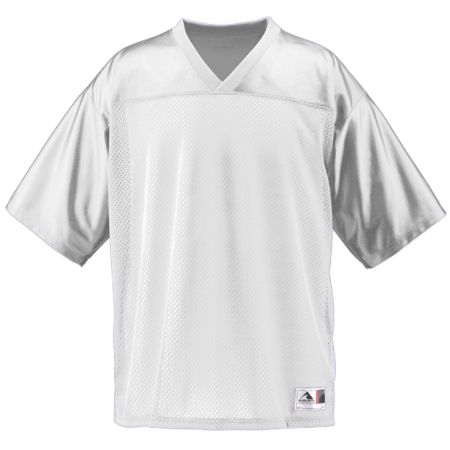 Picture of Augusta 258A Youth Stadium Replica Jersey- White- Small