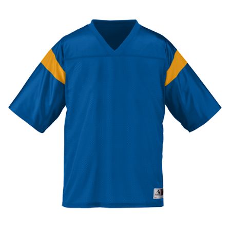 Picture of Augusta 253A Adult Pep Rally Replica Jersey - Royal & Gold- Extra Large