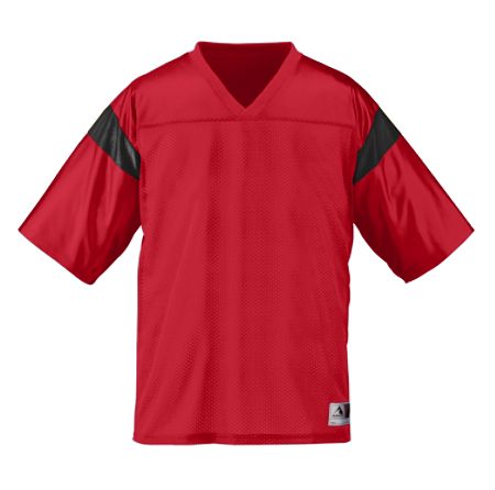 Picture of Augusta 253A Adult Pep Rally Replica Jersey - Red & Black- Small