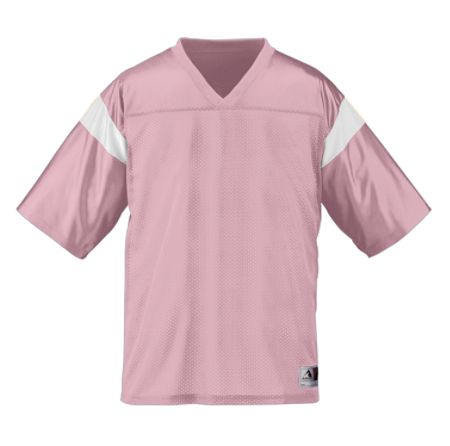 Picture of Augusta 253A Adult Pep Rally Replica Jersey- Light Pink & White - 3X