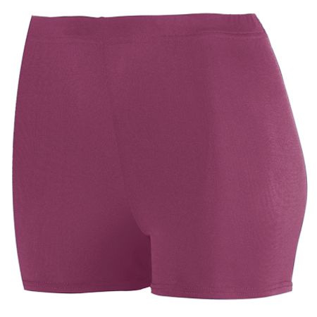 Picture of Augusta 1210A Ladies Poly & Spandex 2.5 In. Short - Maroon- 2X