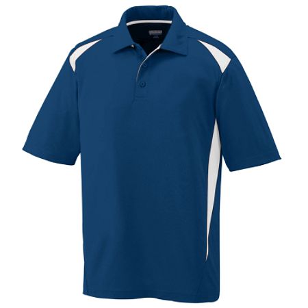 Picture of Augusta 5012A Adult Premier Sport Shirt - Navy & White- 2X