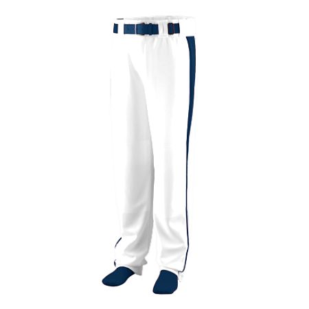 Picture of Augusta 1466A Youth Triple Play Baseball And Softball Pant- White and Navy- Large