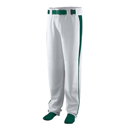 Picture of Augusta 1466A Youth Triple Play Baseball And Softball Pant- Silver and Dark Green- XL