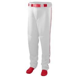 Picture of Augusta 1446A Youth Series Baseball & Softball Pant With Piping - White & Red- XS