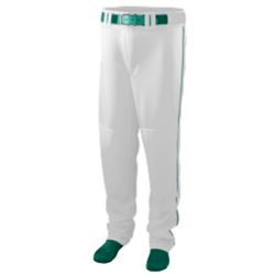 Picture of Augusta 1446A Youth Series Baseball & Softball Pant With Piping - White & Dark Green- XS