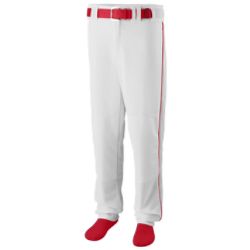 Picture of Augusta 1495A Adult Sweep Baseball & Softball Pant - White & Red- 2X