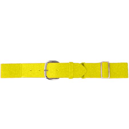 Augusta 6001A Elastic Baseball Belt- Power Yellow - One Size