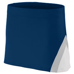 Picture of Augusta 9205A Ladies Skirt - Navy- White and Metallic Silver- 2X