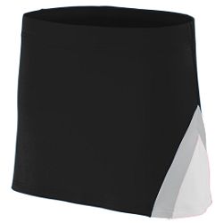 Picture of Augusta 9205A Ladies Skirt - Black- White and Metallic Silver- XL