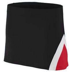 Picture of Augusta 9205A Ladies Skirt - Black- Red and White- Large