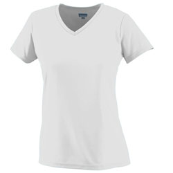 Picture of Augusta 1790A Ladies Wicking Tee- White - Large