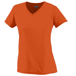 Picture of Augusta 1790A Ladies Wicking Tee- Orange - Small