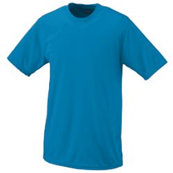 Augusta 790A Adult Wicking Tee- Power Blue - Medium