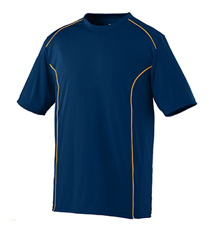 Picture of Augusta 1090A Adults Winning Streak Crew - Navy & Gold- Small