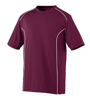 Picture of Augusta 1090A Adults Winning Streak Crew - Maroon & White- Extra large