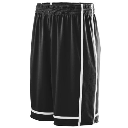 Picture of Augusta 1186A Youth Winning Streak Game Short- Black-White - Extra Small
