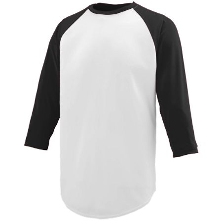 Picture of Augusta 1506A Youth Nova Jersey - White & Black- Medium
