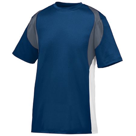 Picture of Augusta 1515A Quasar Jersey - Navy- Graphite & White - 2X