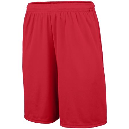 1428A Adult Pocketed Training Short - Red, 3X