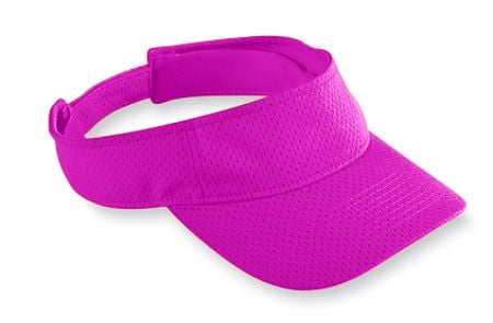 Augusta 6227A Adult Athletic Mesh Visor - Power Pink- One Size