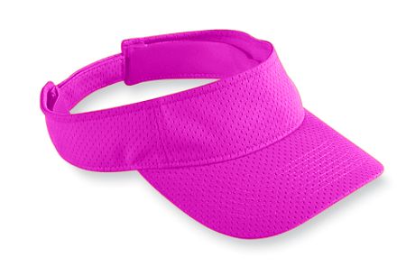 Augusta 6228A Youth Athletic Mesh Visor - Power Pink- One Size