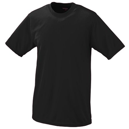 Augusta 791A Youth Wicking Tee - Black- Extra small