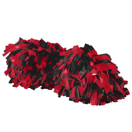 Picture of Augusta 6003A Spirit Pom - Black & Red- One Size