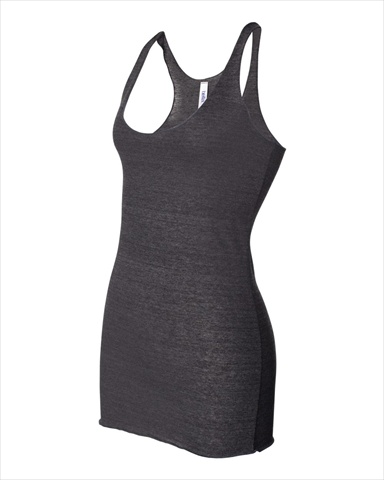 Picture of Bella-Canvas B8430 Womens Racerback Tank&#44; Charcoal-Black Triblend&#44; 2X