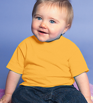 3401 Infant Cotton T-Shirt - Gold- Size 12