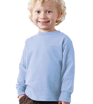 3311 Toddler Long Sleeve T-Shirt - Light Blue- Size 2T