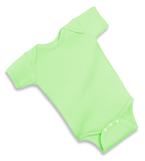 4400 Infant Baby Rib Lap Shoulder Bodysuit, Mint, Size - 18