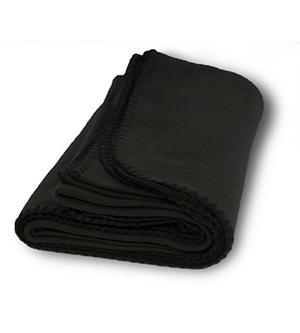 8711 Value Fleece Blanket - Black- One Size