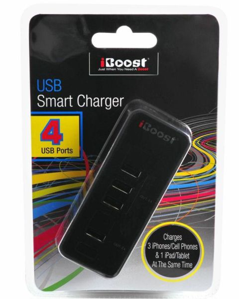 iBoost SMC002 USB Smart Hub Charger With 4 Ports