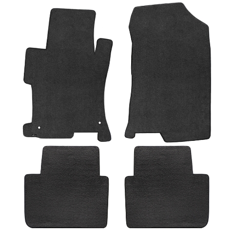 Accord Sedan 2008-2012 4 Piece Ebony Velourtex Plain Mat - Ebony