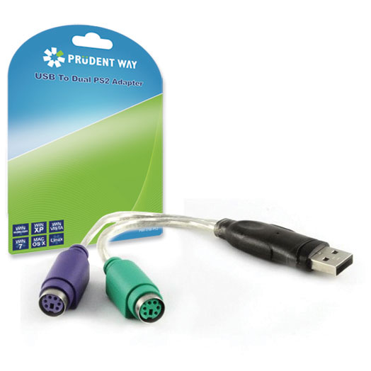 PWI-USB-PS2 USB To Dual PS2 Adapter