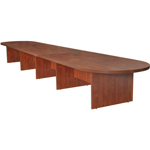 Picture of Regency LCTRT24052MH 240 In. Modular Race Track Conference Table & Power Data Grommets - Mahogany
