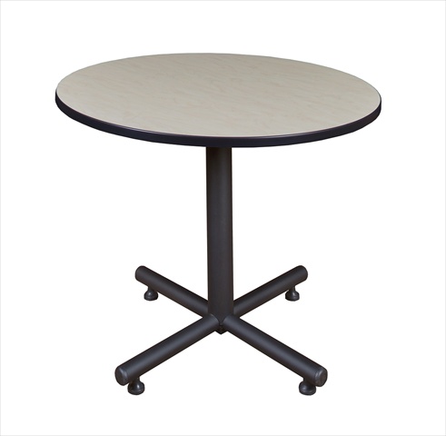 36 In. Round Kobe X Base Lunchroom Table - Maple