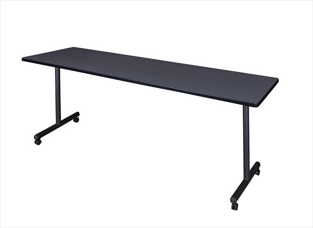 84 In. Kobe Mobile Rectangular Training Table - Grey