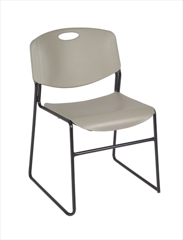 Zeng Polypropylene Stack Chair - Grey