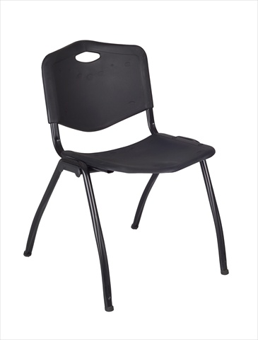 Picture of Regency 4700BK M Plastic Stack Chair - Black