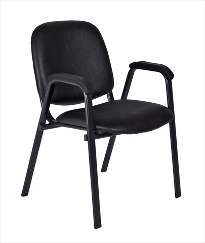Ace Vinyl Stack Chair - Black