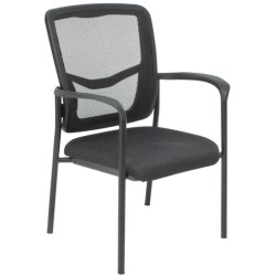 Picture of Regency 5175BK Kiera Stacking Mesh Back Side Chair - Black