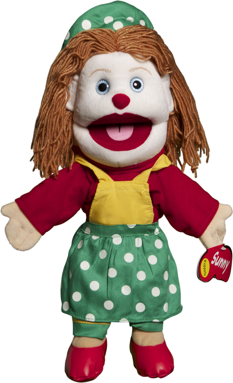 Picture of Sunny Toys GL1906 14 In. Clown - Female- Glove Puppet